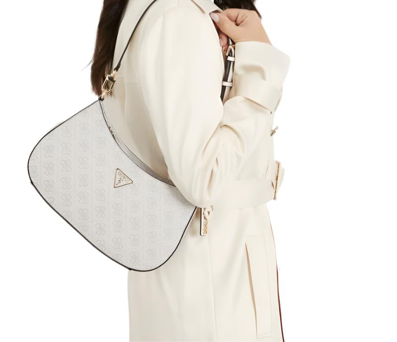 GUESS Shoulder Bag Noelle 4G Logo 'White' 4