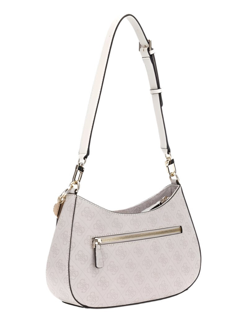 GUESS Shoulder Bag Noelle 4G Logo 'White' 2