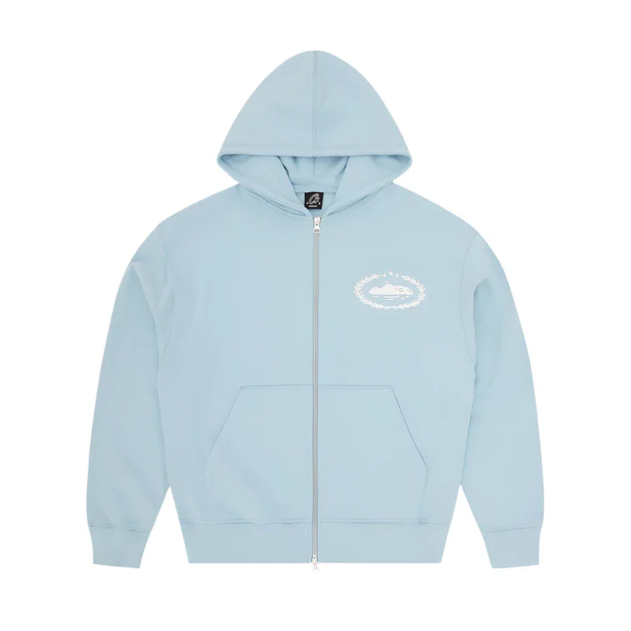 Corteiz Superior Royale Zip Hoodie- Baby Blue 1