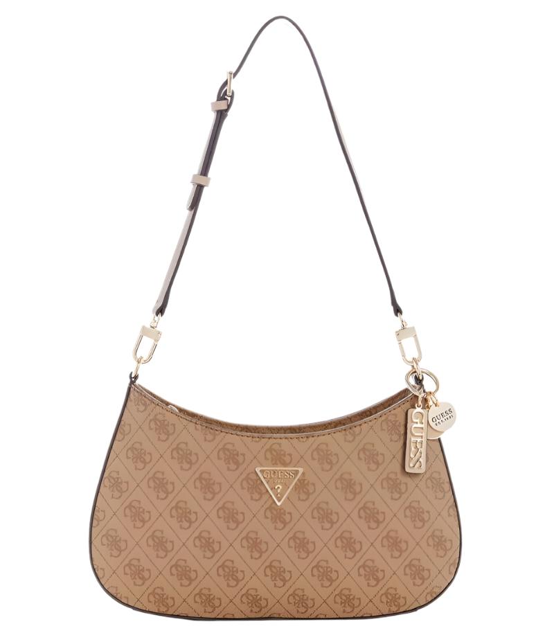 GUESS Shoulder Bag Noelle 4G Logo 'Brown' 1