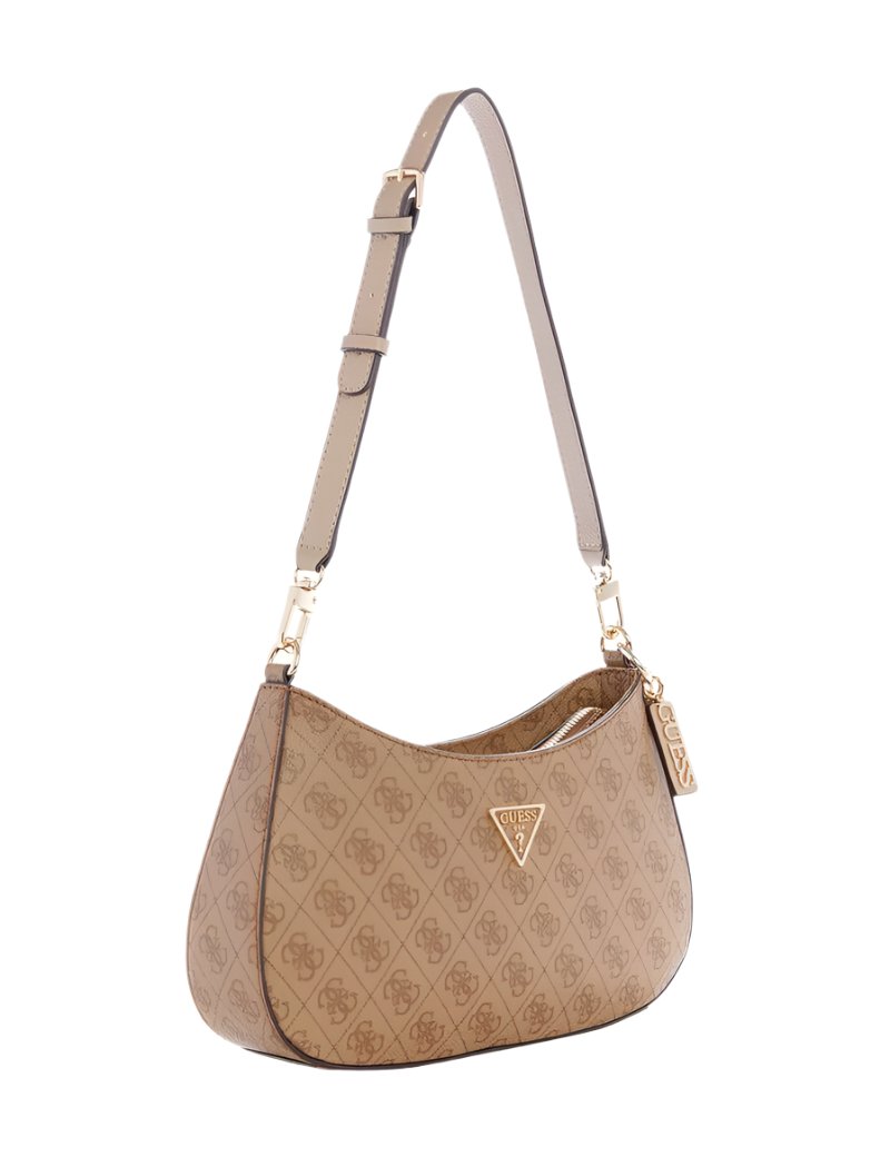 GUESS Shoulder Bag Noelle 4G Logo 'Brown' 2