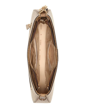 GUESS Shoulder Bag Noelle 4G Logo 'Brown' 3