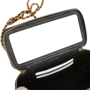 CHANEL diamond-quilted coin Vanity bag 'Black' 5