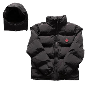 Trapstar Irongate Puffer Jacket Red/Black Detachable hood 3