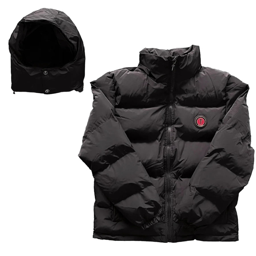 Trapstar Irongate Puffer Jacket Red/Black Detachable hood 3