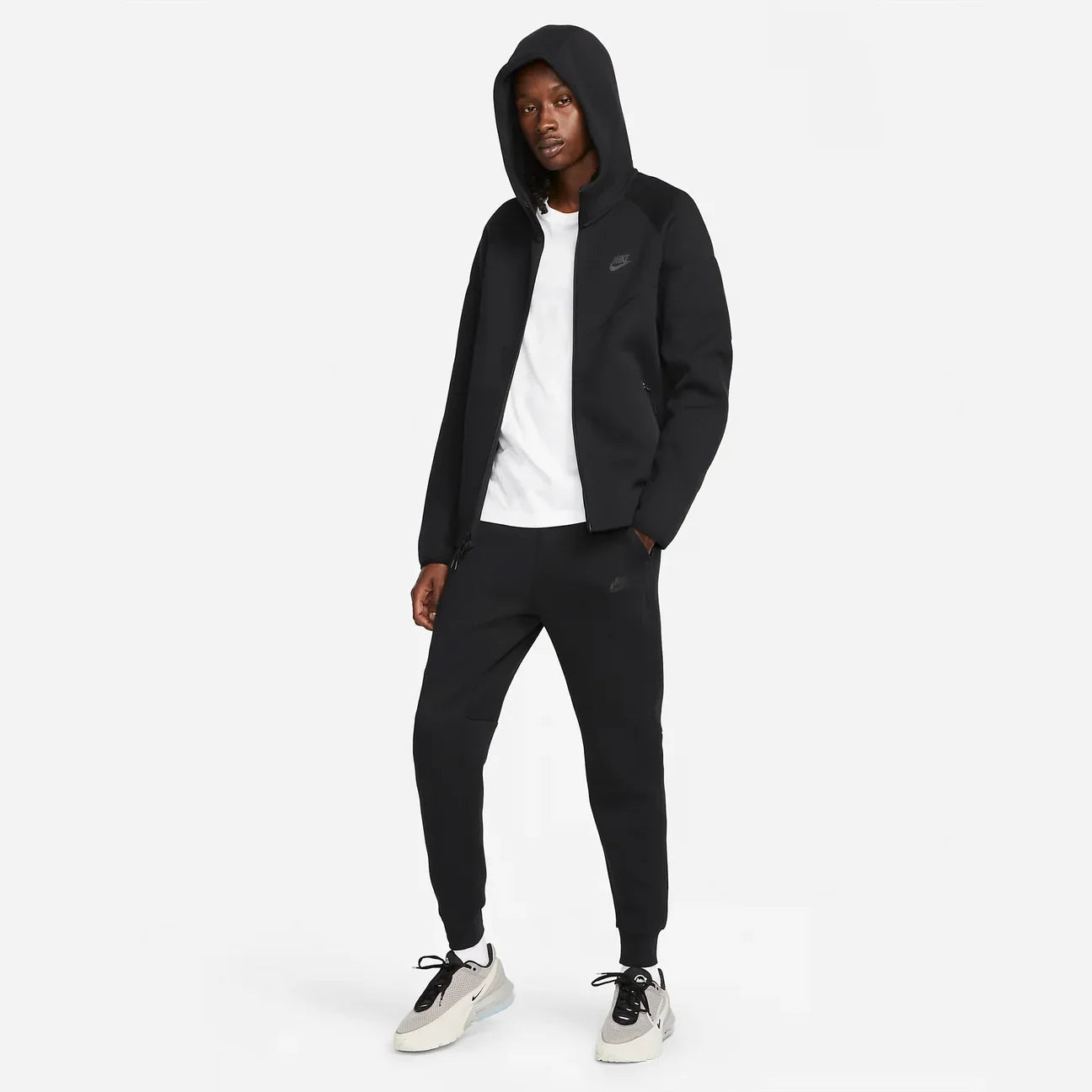 Nike Tech Fleece Black Full Zip Tracksuit