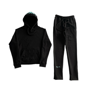 Syna World Logo Tracksuit - Black / Blue 1