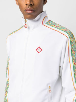 Casablanca Zip-Up Tracksuit- White 3
