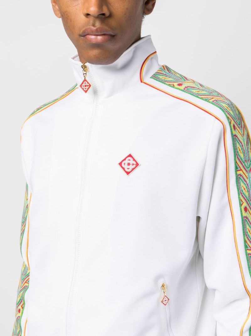Casablanca Zip-Up Tracksuit- White 3