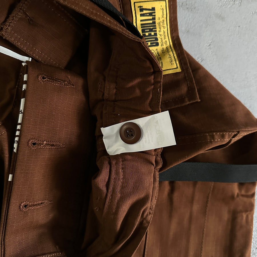 Corteiz Guerillaz* Cargo Pants Brown 6