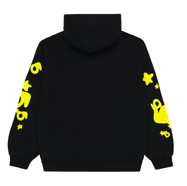 Sp5der Beluga Hoodie Onyx/Yellow 2