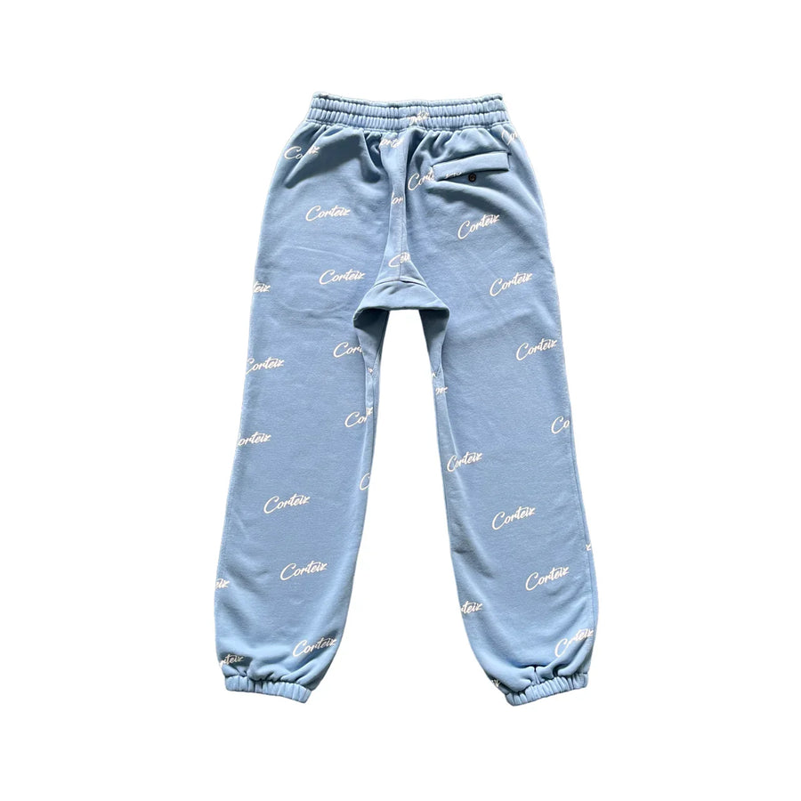 Corteiz All Over Print Jogging - (BABY BLUE) 2
