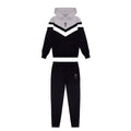 Trapstar Black & Grey V Stripe Tracksuit