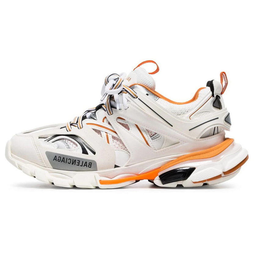 Balenciaga Track Sneakers - White/Orange 1