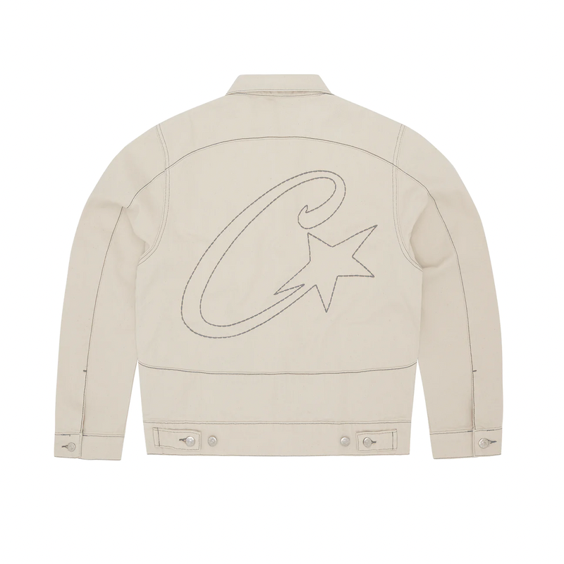 Corteiz C-Star Denim Jacket - White