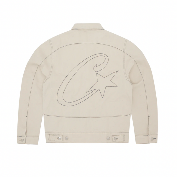 Corteiz C-Star Denim Jacket - White