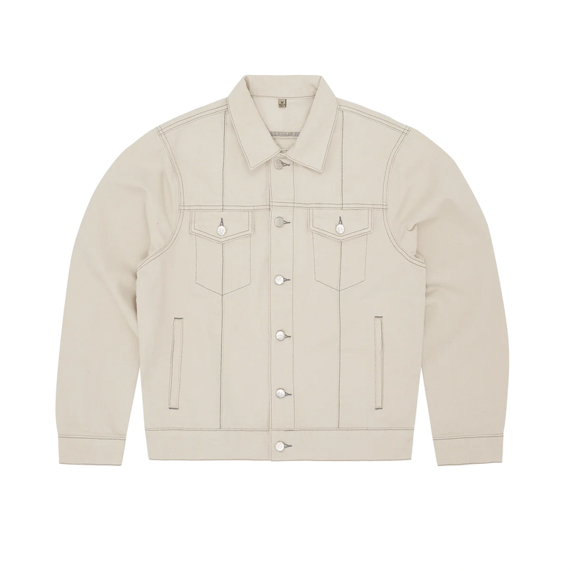 Corteiz C-Star Denim Jacket - White 2