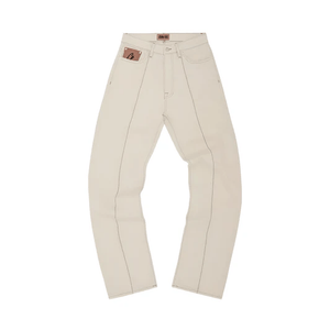 Corteiz C-Star Denim Pants - White 2