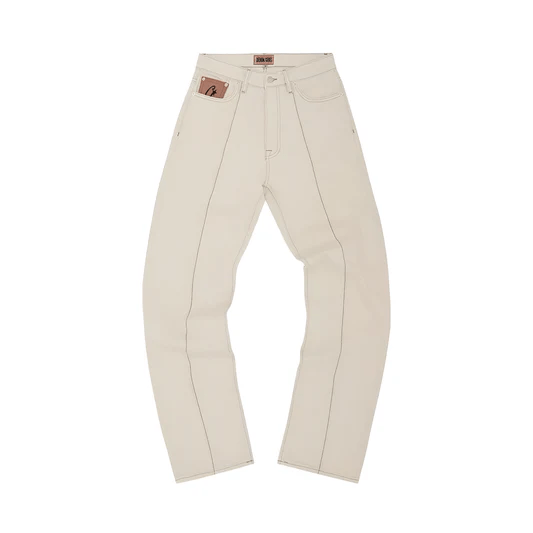 Corteiz C-Star Denim Pants - White 2
