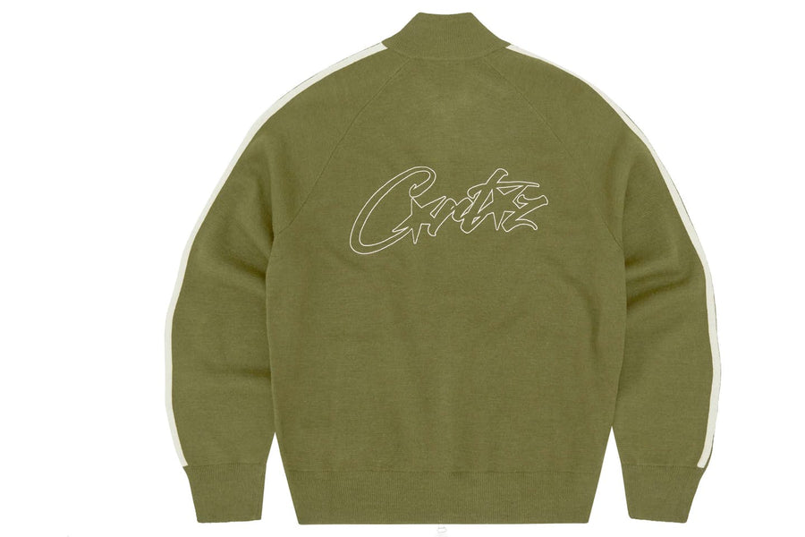 Corteiz Knit Zip-Up - Olive 2