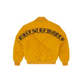 Corteiz Olde English Quilted Bomber Jacket - Yellow