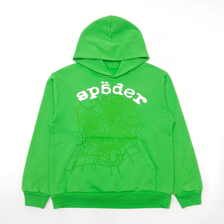Sp5der Plain Hoodie 4