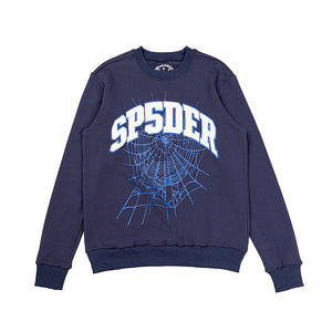 Sp5der Varsity Crewneck - Blue 1