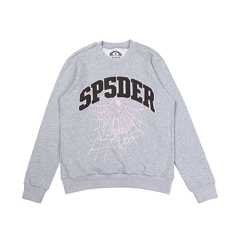 Sp5der Varsity Crewneck - Gray