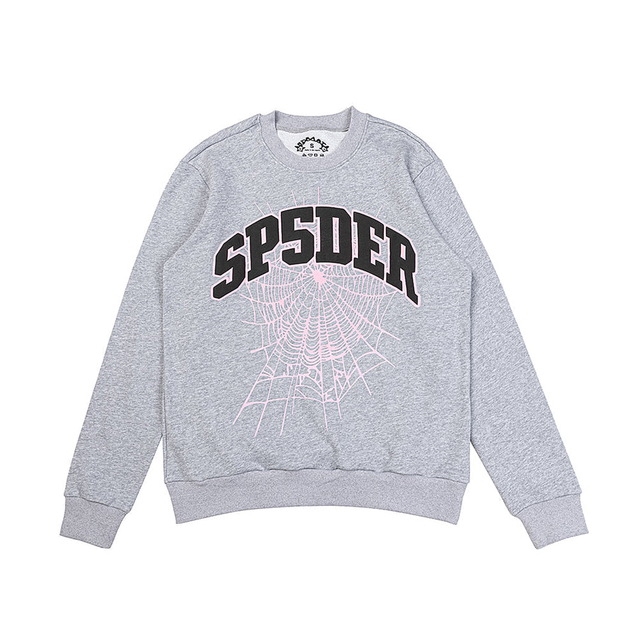Sp5der Varsity Crewneck - Gray 1