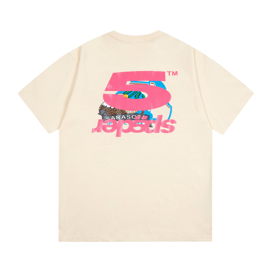 Sp5der Racer Tee - Cream 2
