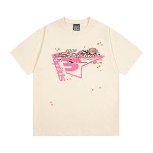 Sp5der Racer Tee - Cream 1