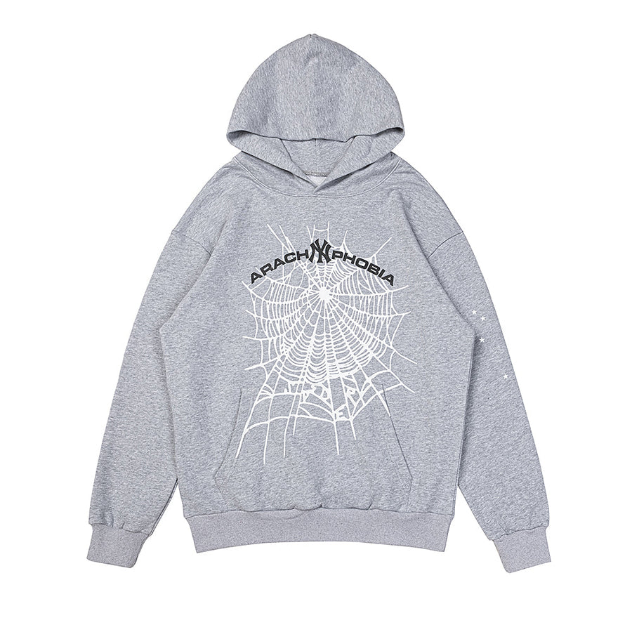 Sp5der ArachNYphobia Hoodie - Gray 1