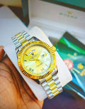 Rolex Datejust Roman Gold Silver