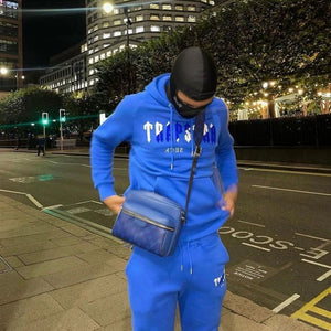 Trapstar Decoded Hooded Tracksuit Dazzling Blue/White 2