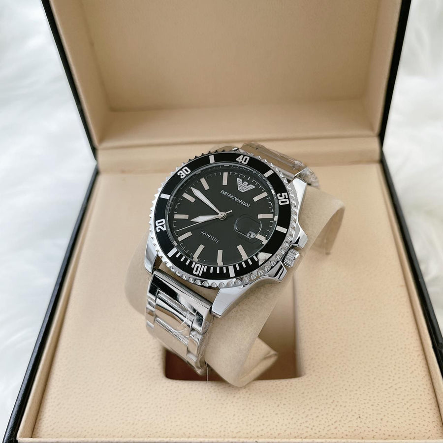Emporio Armani Classic Black DIal 100M 1