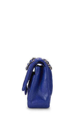 Chanel Blue Quilted Classic Double Flap Medium "Blue" 3