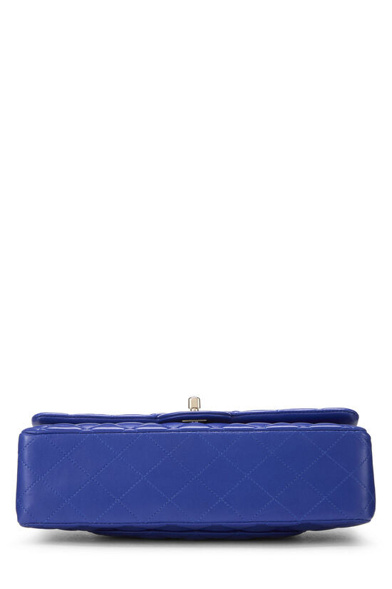 Chanel Blue Quilted Classic Double Flap Medium "Blue" 5