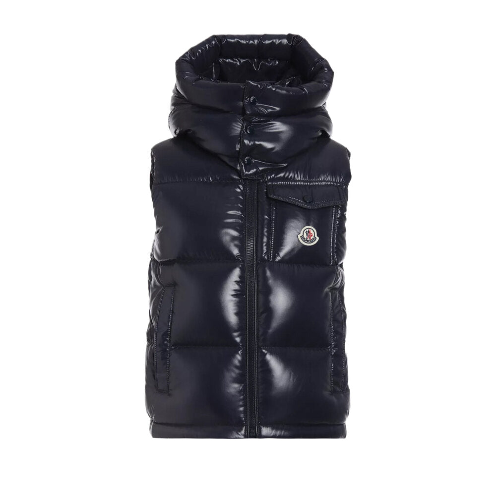 Moncler shiny vest- Black