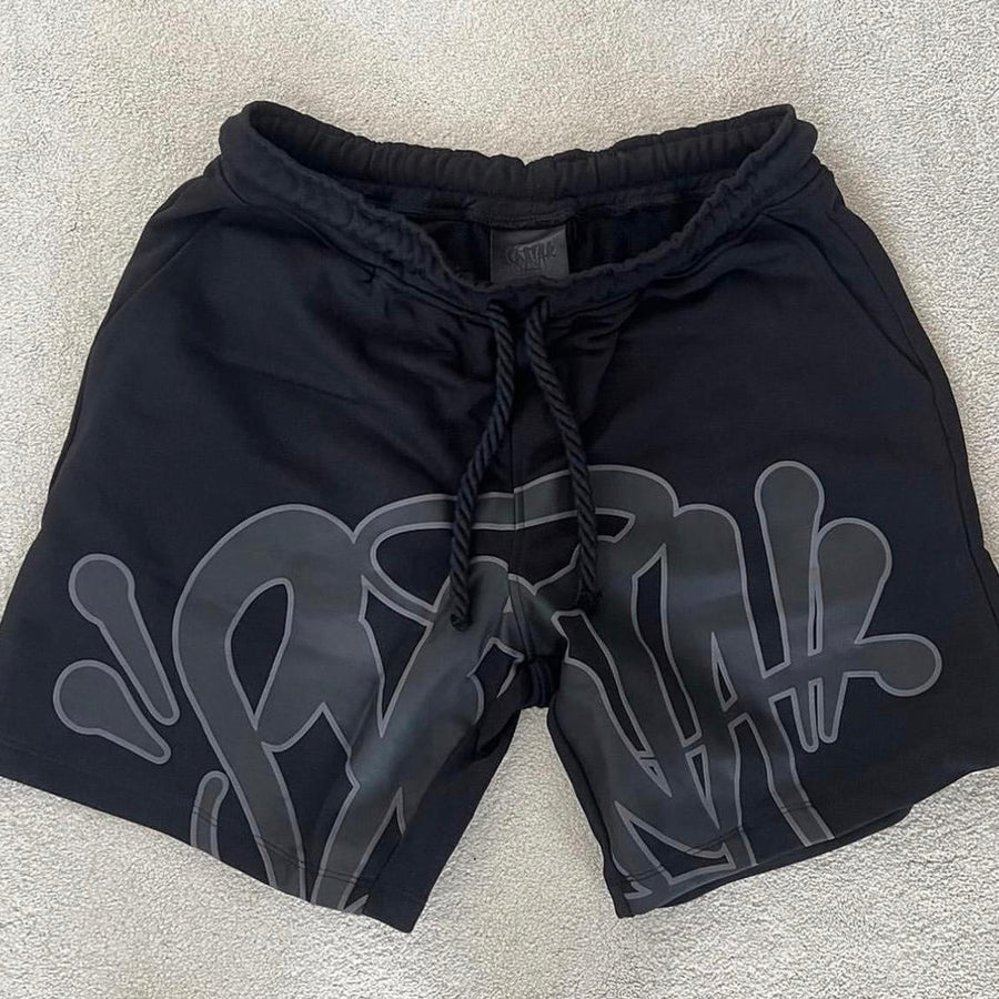SYNA WORLD LOGO BLACK T-SHIRT& SHORTS 3