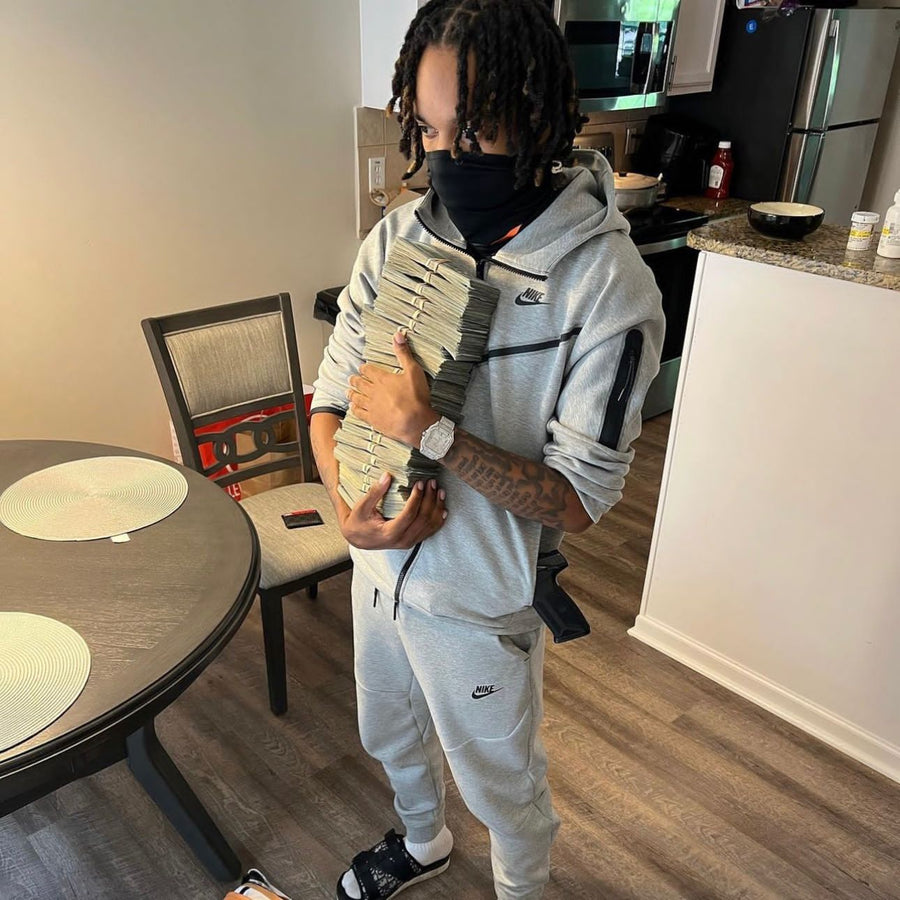 Nike Sportswear Grey Tech Fleece Full-Zip Tracksuit 1