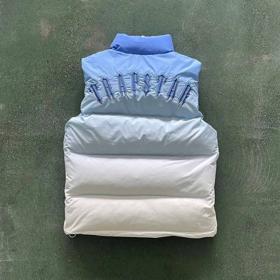 Trapstar London Irongate T Badge Vest-Ice Blue Gradient 3