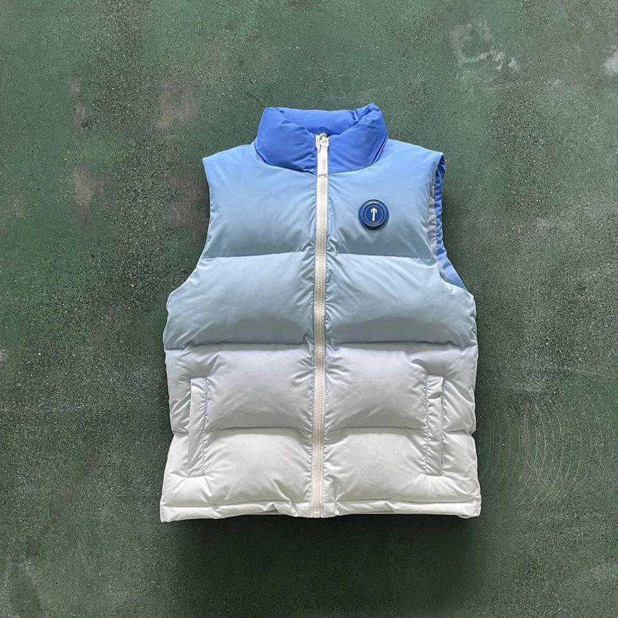 Trapstar London Irongate T Badge Vest-Ice Blue Gradient 2