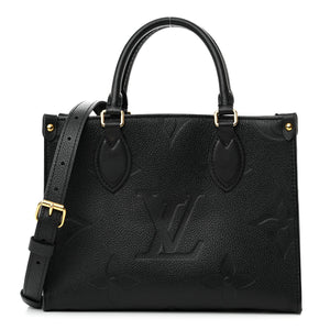 LOUIS VUITTON Empreinte Monogram Giant Onthego PM "Black" 1