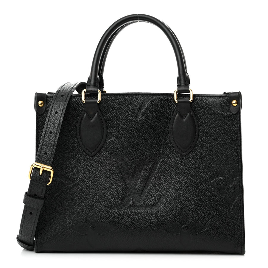 LOUIS VUITTON Empreinte Monogram Giant Onthego PM "Black" 1