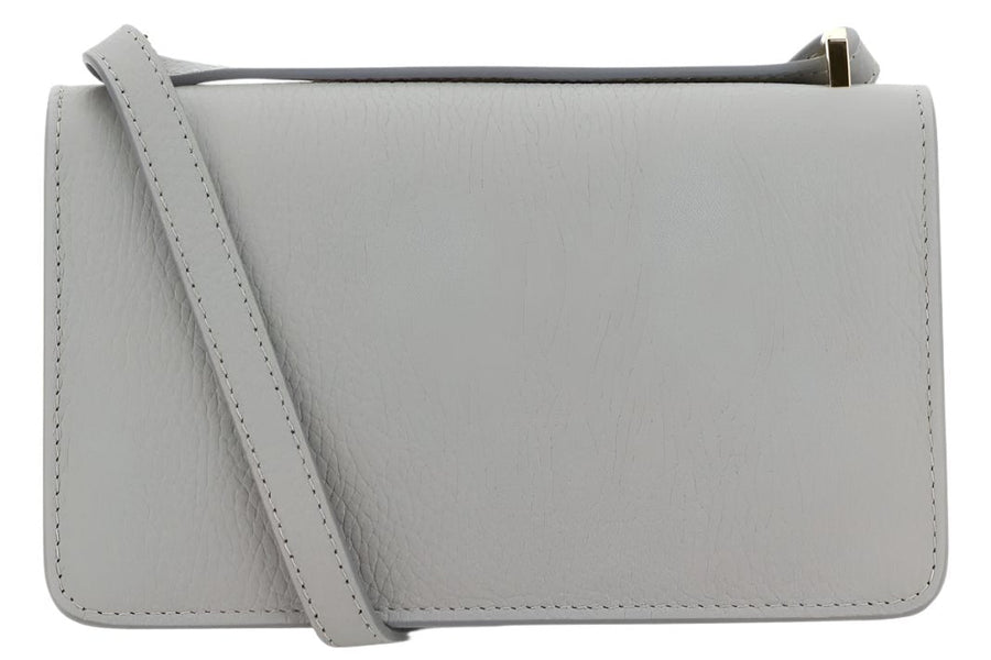 Burberry Mini Leather TB Cross-Body Bag "Grey" 2