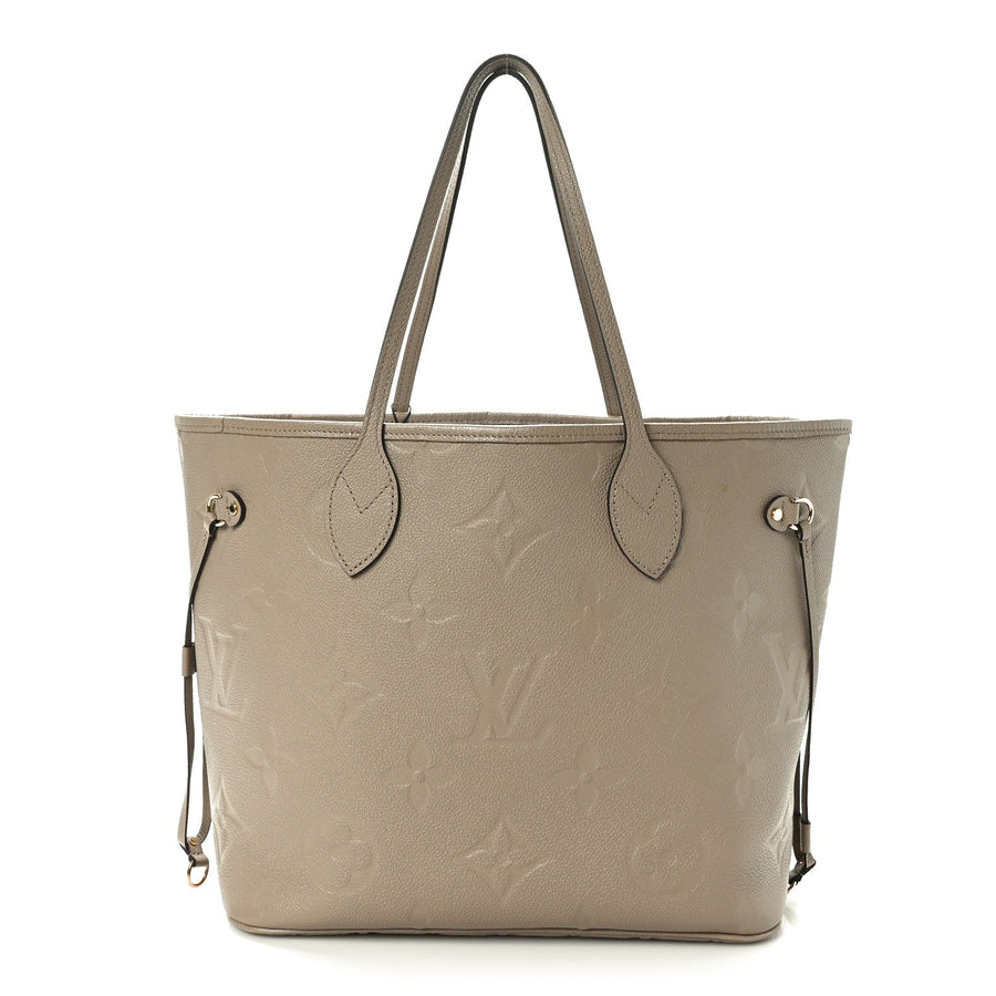 LOUIS VUITTON Empreinte Monogram Giant Neverfull MM Tourterelle 2
