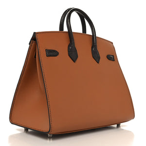 Hermès Faubourg Sellier 20" Gold Ebene "Orange" 2