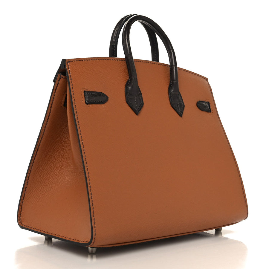 Hermès Faubourg Sellier 20" Gold Ebene "Orange" 2