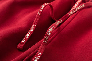 Trapstar Script Zip Through Hoodie Tracksuit- Red 7