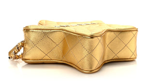 Chanel Lambskin Quilted Walk of Fame Star Bag "Gold" 5